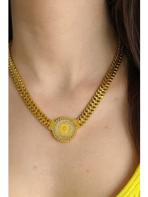 Normadia Şık Atatürk Figürlü Paslanmaz Çelik Kolye, Zarif ve Dayanıklı Tasarım