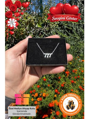 Normadia 925 Ayar Gümüş Kaplama Melek Sayılı Sevgililer Günü Kolye