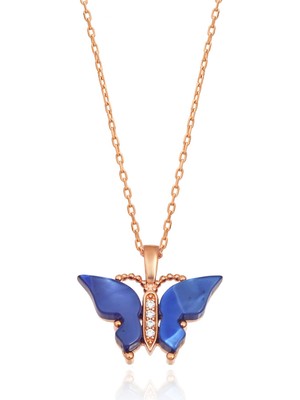 Normadia Şık 925 Ayar Gümüş Kelebek Kolye, Zarif ve Göz Alıcı Tasarım