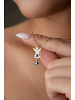 Normadia 925 Ayar Gümüş Melek Kolye, Zarif ve Şık Takı Tasarımı