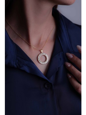 Normadia 925 Ayar Gümüş Kadın Kolye, Zarif ve Şık Takı (45+5cm)