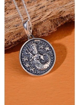 Normadia 925 Ayar Gümüş Kova Burcu Kolye, Şık ve Unisex Takı