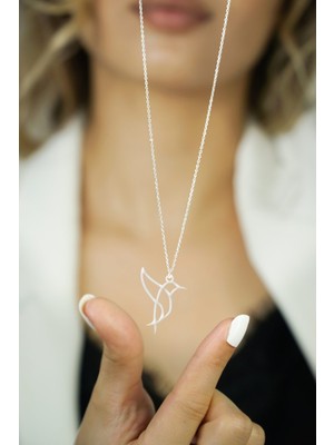 Normadia 925 Ayar Tam Saf Gümüş Kırlangıç Kuşu Şık Kolye