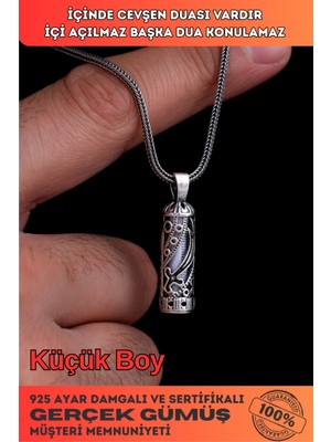 Normadia Zincirli Gümüş Zülfikar Cevşen Kolye Erkek Takı