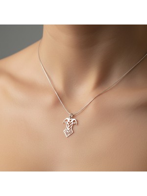 Normadia 925 Ayar Gümüş Kolye Keçi, Şık ve Zarif Tasarım, Günlük Kullanım Için Mükemmel