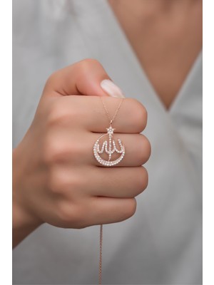 Normadia 925 Ayar Gümüş Zirkon Taşlı Allah Lafzı Kolye, Şık ve Anlamlı Tasarım