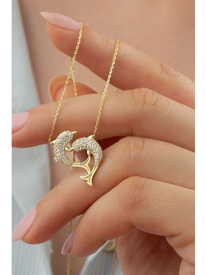 Normadia 925 Ayar Gümüş Yunus Kolye, Şık ve Zarif Takı Tasarımı