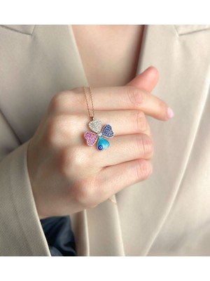 Normadia 925 Ayar Gümüş Mistik Şans Yoncası Kolye, Zarif ve Enerjik Takı