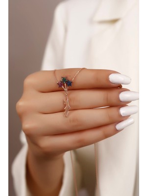 Normadia Kadın Yıldız Balon Tutan 925 Ayar Gümüş Kolye, Şık ve Zarif Tasarım