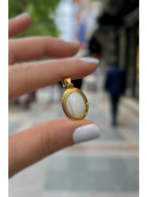 Normadia Parlak Taşlı Zarif Gümüş Kolye Ucu, Şıklığınıza Şıklık Katın