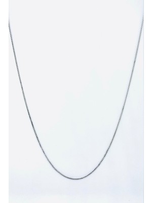 Normadia 925 Ayar Ipek Model Unisex Zincir 55 cm Şık ve Zarif Tasarım