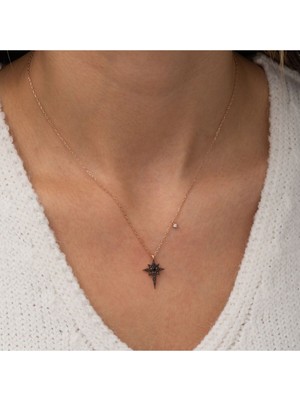 Normadia 925 Ayar Minik Yıldız Kolye, Şık ve Zarif Kadın Gümüş Takısı