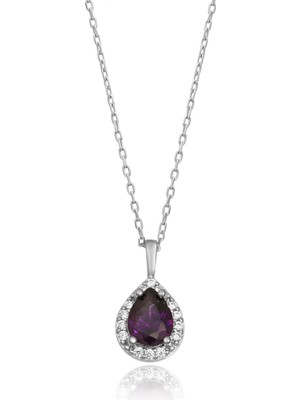 Normadia Şık 925 Ayar Gümüş Damla Kolye, Zarif ve Parlak Takı Hediye