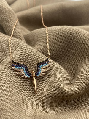 Normadia 925 Ayar Gümüş Kolye, Zirkon Taşlı Şık Tasarım, Zarif Takı Aksesuarı