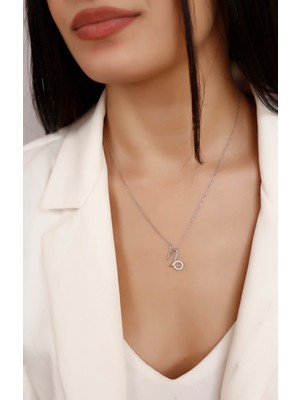 Normadia Zirkon Taşlı Oğlak Burç 925 Ayar Gümüş Kolye, Şık ve Enerjik Tasarım