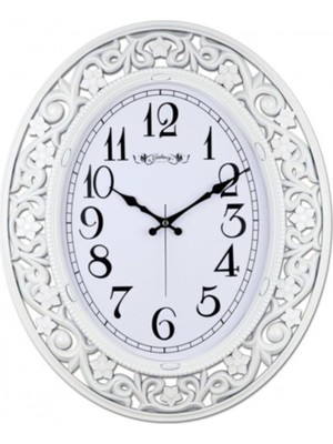 UltraMint Büyük Boy Eskitme Işlemeli Şık Salon Duvar Saati