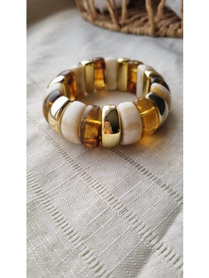 Initium Premium Kalite Çift Lastikli Bombe Model Kemik Bilezik