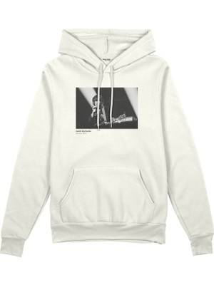 The Lucid Lab Keith Richards Anvers 1973 Oversize Hoodie - Beyaz