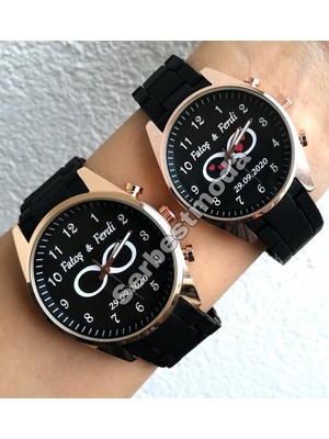 Sevgililer Günü Hediyesi Kişiye Özel Isimli Saat Erkek Bayan Çift Saat Kombini Sevgili Saati Evlilik Yıl Dönümü Doğum Günü Hediyesi Erkeğe Hediye Bayan Hediye Isimli Kol Saatleri