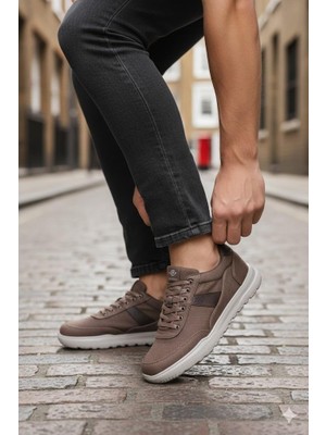 Fort 0226 Dks Keten Rahat Hafif Sneaker Erkek Ayakkabı