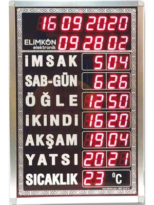 UltraMint Dijital Cami Saati, Büyük Imsakiye, Kumandalı, Vakitmatik, Ezan Vakitleri