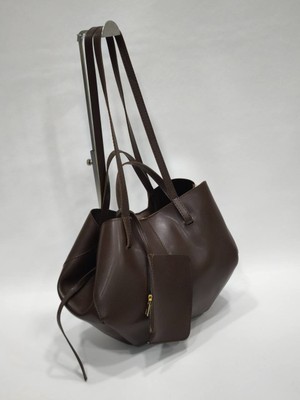 Aysamood Deri - Yumuşak Deri Görünümlü Büyük Tote Çanta | Ek Cüzdanlı Maxi Boy