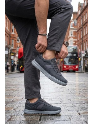 Fort 0226 Dks Keten Rahat Hafif Sneaker Erkek Ayakkabı