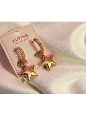 Initium Xuping Çelik Yıldız Figürlü Rose Gold Kupe