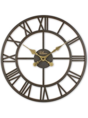 UltraMint Ferforje 41 cm Iskelet Duvar Saati, Şık ve Modern Tasarım ile Farklılık Katın
