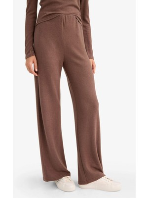 DeFacto Beli Lastikli Wide Leg Geniş Paça Eşofman Altı F0981AX25WN