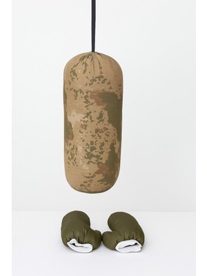 Diji Baby Çocuk Boks Kum Torbası Eldiven Dahil 2-6 Yaş Askeri