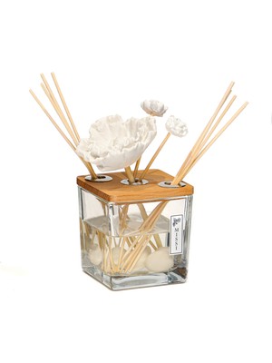 Missi Dekorlu Masif Ahşap Kapaklı 250 ml Black Vanilya Oda Kokusu