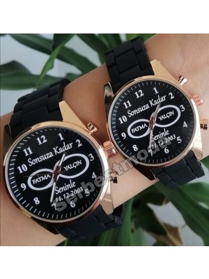 Sevgili Saatleri Kişiye Özel Isimli Saatler Erkek Bayan Kol Saati Hediye Seti Doğum Günü Hediyesi Sevgiliye Hediye