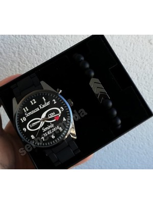 Erkek Kol Saati Sevgiliye Hediye Sevgililer Günü Babalar Günü Hediyesi Erkek Saat ve Bileklik Doğum Günü Hediyesi Erkeğe Kişiye Özel Hediye