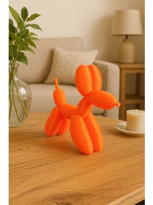 By Cael Design 3D Tasarım Balon Köpek Dekoratif Biblo - Ev / Ofis 6 x 12