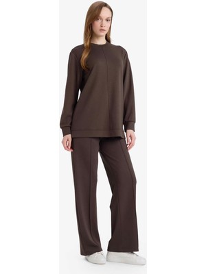 Defacto Beli Lastikli Koyu Haki Kadın Eşofman Altı F5118AX/KH227