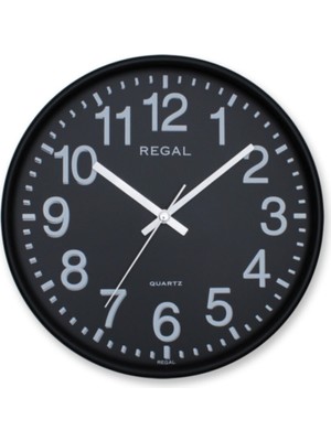 UltraMint Şık Siyah Yuvarlak Duvar Saati 26 cm