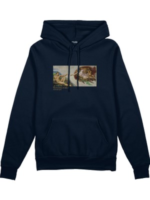 The Lucid Lab The Creation Oversize Hoodie - Lacivert