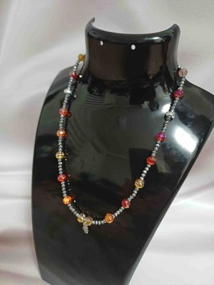 Shine Elagance Doğal Pırıl Pırıl Parlak Kristal Taşı Ucunda Çelik Erkek Çocuk Temalı Kapamaları Gümüş Rengi Çelik Kadın Şık El Yapımı Kolye Sevgililer Günü Hediyesi