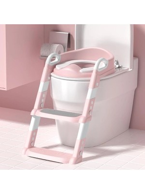 Ttt Pembe Merdivenli Çocuk Klozet Tuvalet Eğitimi Aparatı