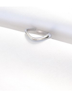 Luord Ticaret Bfs Yassı Silver Renk Ayarlanabilir Yüzük