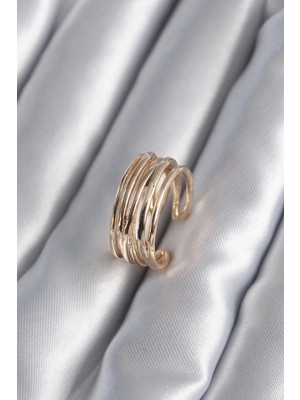 Luord Ticaret Bfs Gold Renk Ayarlanabilir Kadın Yüzük