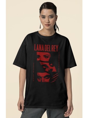 Sevbano Lana Del Rey Baskılı Unisex Oversize Şarkıcı Tişört