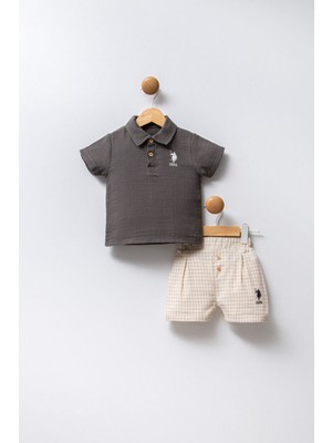 U.S. Polo Assn. Erkek Bebek Antrasit Bebek Takım