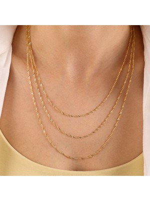 Sembol Gold 14 Ayar Altın 50 cm Singapur Zincir 2.0 mm