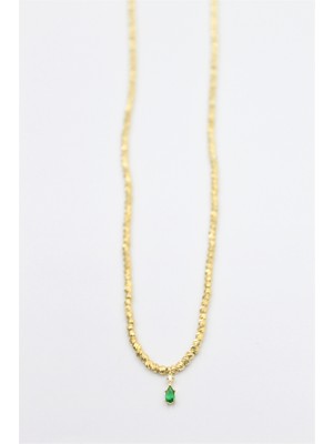 Royaleks Dorika Taşlı Kolye - Altın