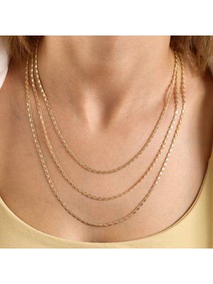 Sembol Gold 14 Ayar Altın 50 cm Espanzer Zincir 2.0 mm