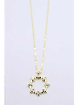 Royaleks Taşlı Kolye - Altın