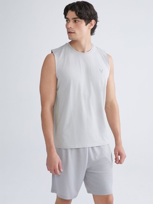 Lc Waikiki Yeni Sezon Bisiklet Yaka Baskılı Erkek Kolsuz Tişört