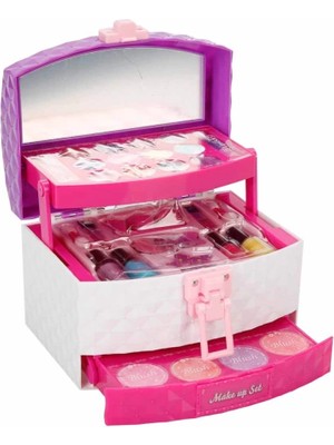 Bfs   Pretty Pinky 3 Katlı Çantalı Makyaj Seti